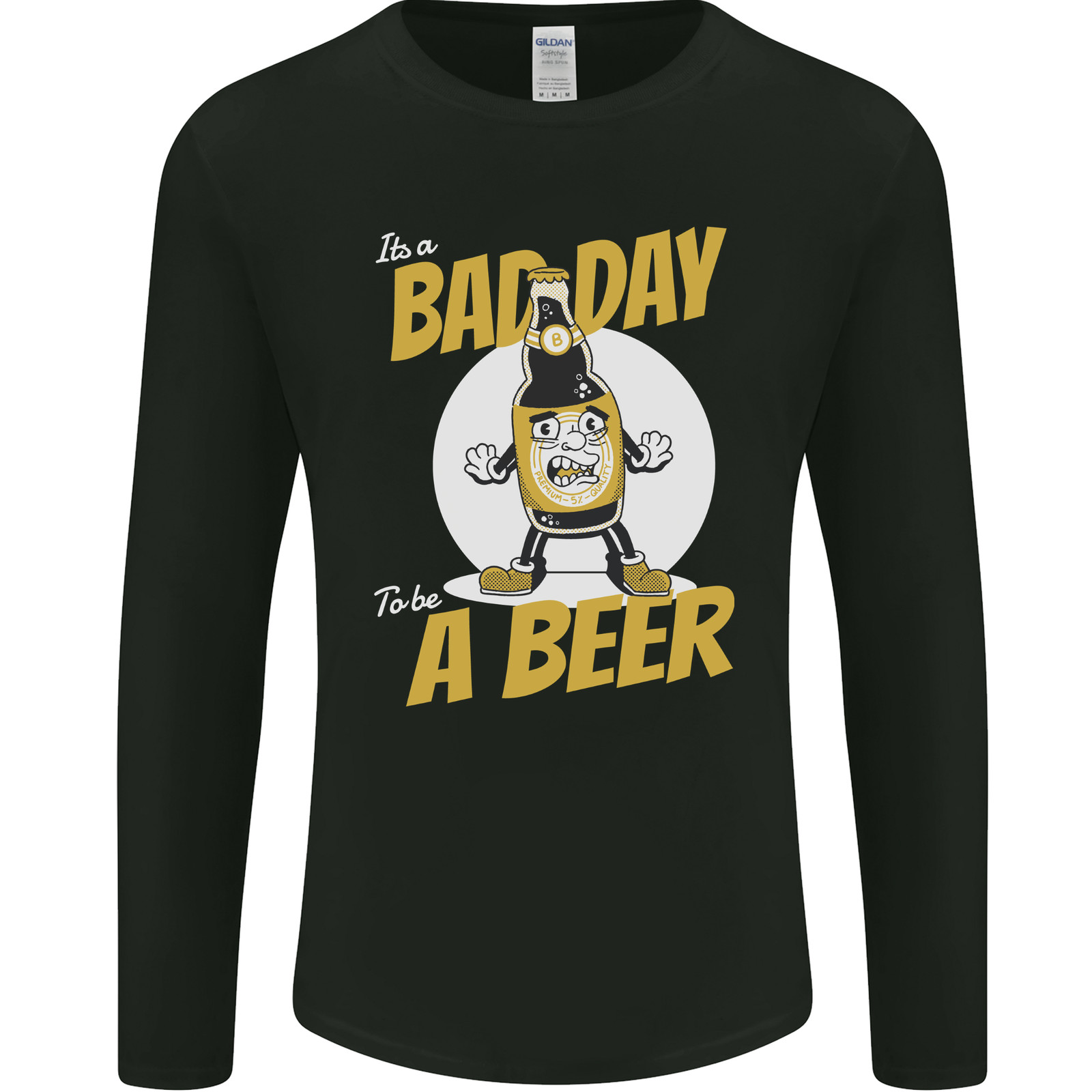 Mal Día Para Ser Una Cerveza Divertida Alcohol Bebida Camiseta De Manga Larga