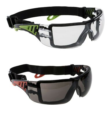 Schutzbrille Sicherheitsbrille inkl Kopfband Staub Arbeitsschutzbrille Sport Neu