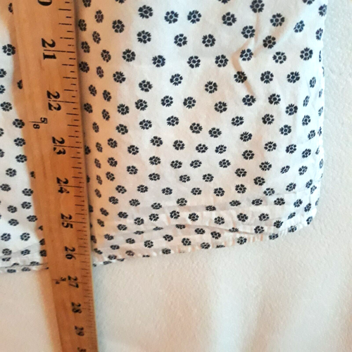 Celio Shirt Mens Small 14 White Blue Anaflor Print Button Down Short Sleeve - Picture 7 of 11