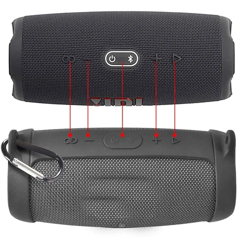 Silicone Case Cover for JBL Charge 5 Bluetooth Speaker with Shoulder Strap New - Picture 5 of 19