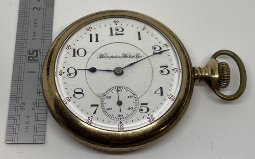 HAMPDEN POCKET WATCH / Wm McKinley Canton Ohio / 16s 1913 17 Jewels Does Not Run - Picture 5 of 19
