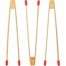 Adorama Bamboo Print Tongs (3-Pack)
