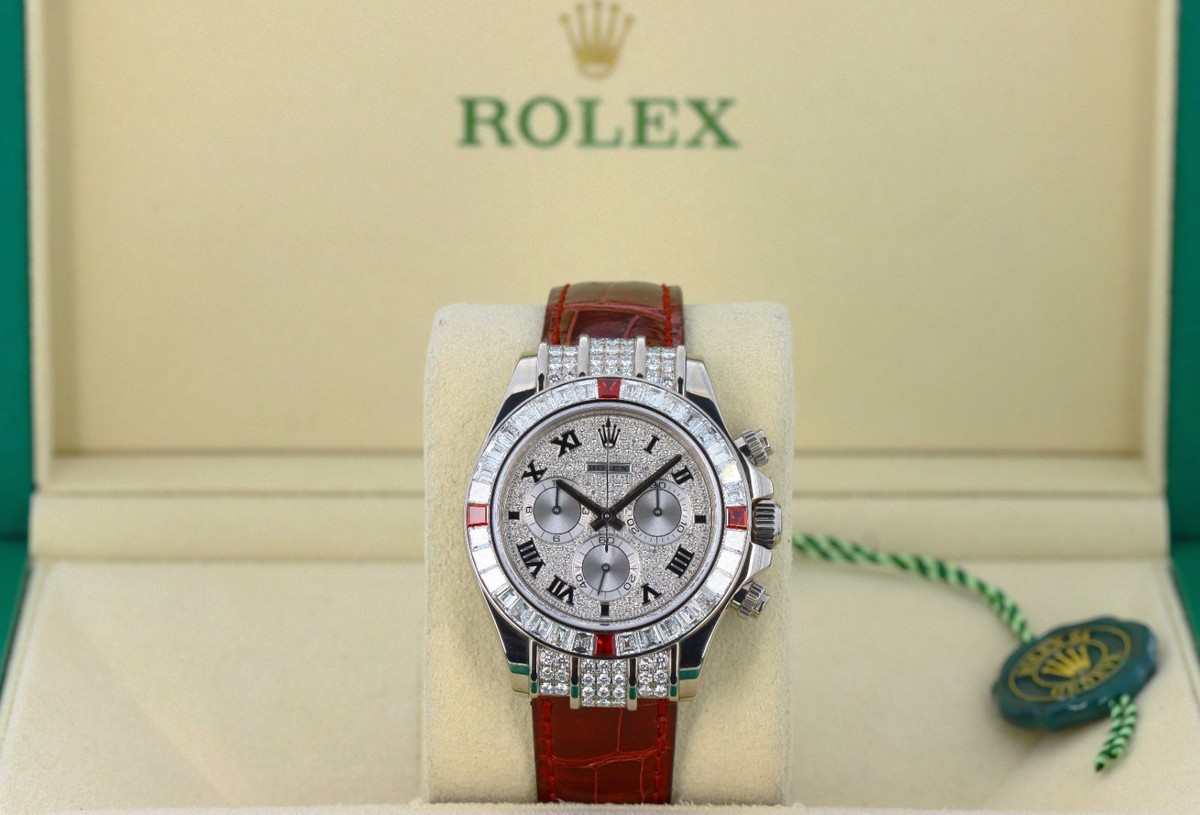 Rolex 116599RU Cosmograph Daytona Diamond Ruby Baguette