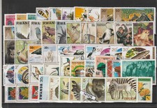 RACCOLTA LOTTO Rwanda 50 Verwendete Briefmarken Wie Abgebildet MF141216