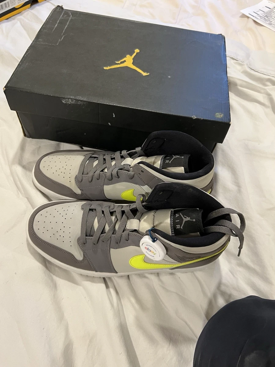 Jordan 1 Mid Gunsmoke Volt for Sale - Authenticity Guaranteed - eBay
