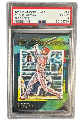 2022 Shohei Ohtani Diamond Kings Elegance PSA 8 Angels E-9