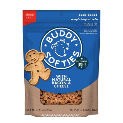 Buddy Biscuit Softies 20 oz Pouch, 1.25 Pound (Pack of 1), Bacon & Cheese 