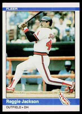 1984 Fleer #520 Reggie Jackson - VG
