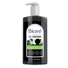 Biore Deep Pore Charcoal Face Wash, Daily Facial Cleanser for Dirt  Makeup Remo