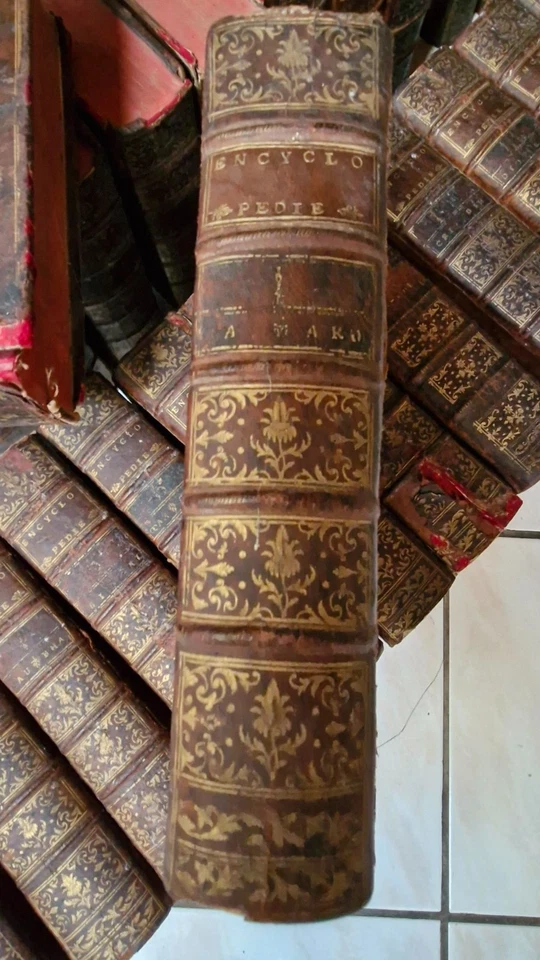 36 volumes ENCYCLOPEDIE UNIVERSELLE de DIDEROT 1779 + 3 recueils de planches + - Photo 3/4