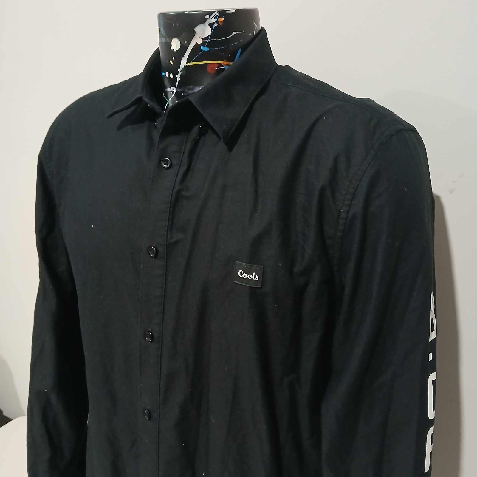 Barney Cools B Cools Black Button Up Long Sleeve … - image 2