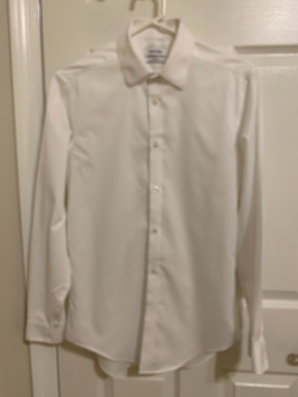 Calvin Klein Performance Men's Dress Shirt 15, 32/33 No Reserve!