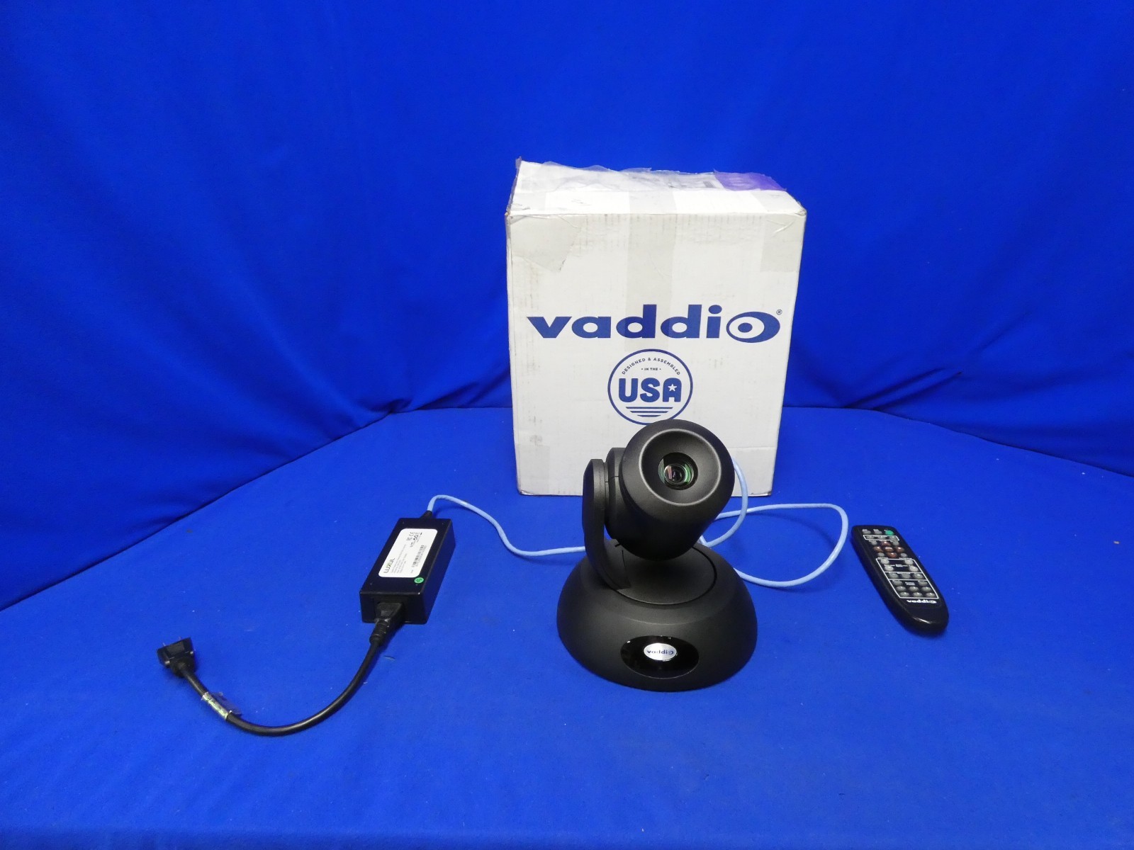 Vaddio RoboSHOT 12E 3G-HD/SDI PTZ Camera w/Box, Power Supply, Remote, Cable