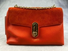 Image of Ted Baker NAOMIE Twist lock shoulder bag in Red/ Orange. BNWT RRP £150