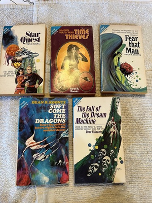 #ad 5 Dean Koontz ace double paperbacks $50.00