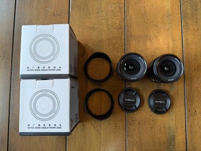 2x Yongnuo YN11mm F1.8S DA DSM WL Lens Sony E-Mount Bundle
