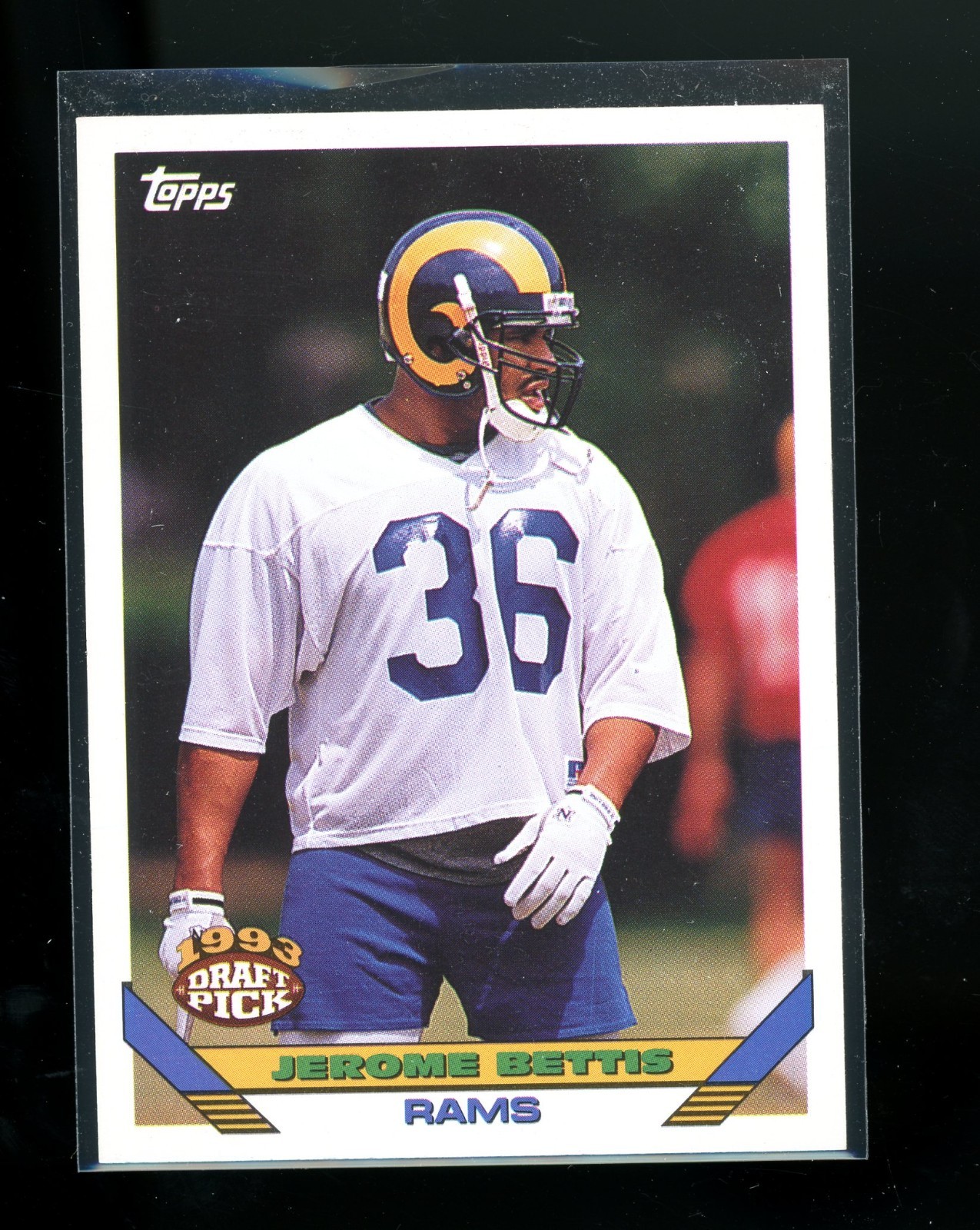 Jerome Bettis 1993 Topps #166 Rookie RC Notre Dame / Los Angeles Rams