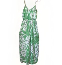 Lilly Pulitzer for Target Palm Leaf  Jumpsuit Womens M 20th Anniversary Stained