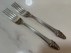 (2) Gorham SOVEREIGN OLD Sterling Silver 7 3/8" Dinner Forks 121.3g No Monogram