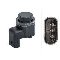 Sensor Einparkhilfe Gesteckt 3-Polig Hella FüR U.A. Renault Laguna