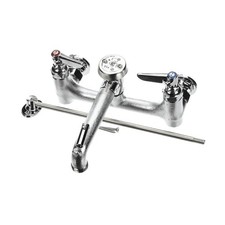T&S Brass B0665BSTPVRS 8 Service Sink Faucet, Wall Mount, Built