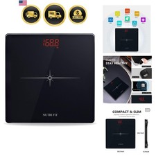 Digital Body Weight Scale Bathroom Precision Heavy Duty Step On LED Display