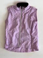 Pearl Izumi Cycling Full Zip Vest Womens Large Mesh Vented Lightweight Lavender