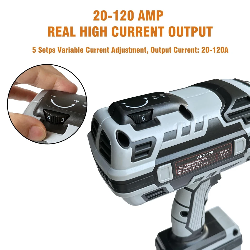 Soldadora de mano con inversor IGBT y 5 ajustes de corriente variable (... Foto 3 de 4