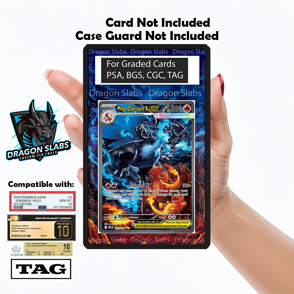 Mega Charizard EX SIR 125/094 Phantasmal Flames PSA BGS CGC