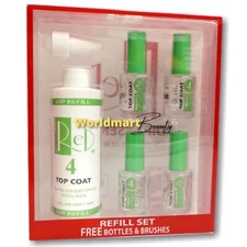 Red Nail Dip Powder Liquid 7fl.oz Powder Dipping Liquid Refill #4- Dip Top Coat