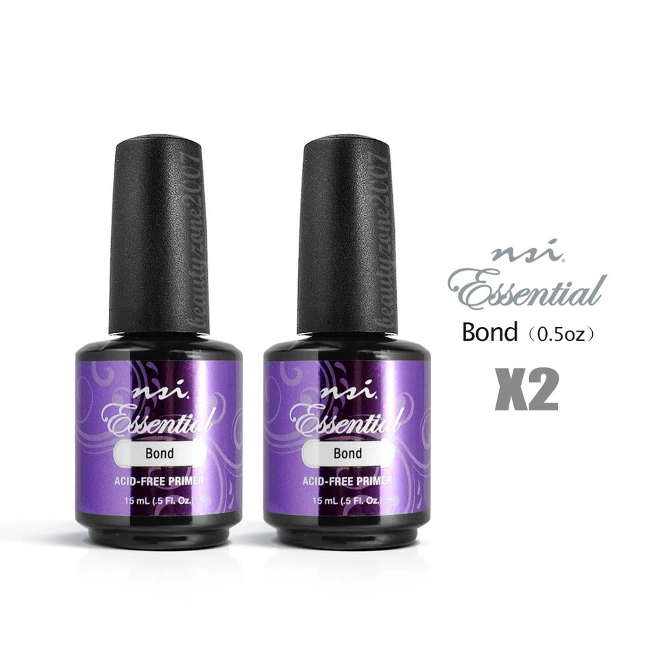 nsi Essential Bond Acid-free Gel Bond Nail Primer 0.5oz (2 Pack)