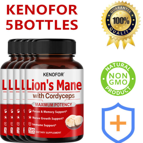 Lion's Mane Cordyceps Capsules - Improve mood, promote mental clarity and focus