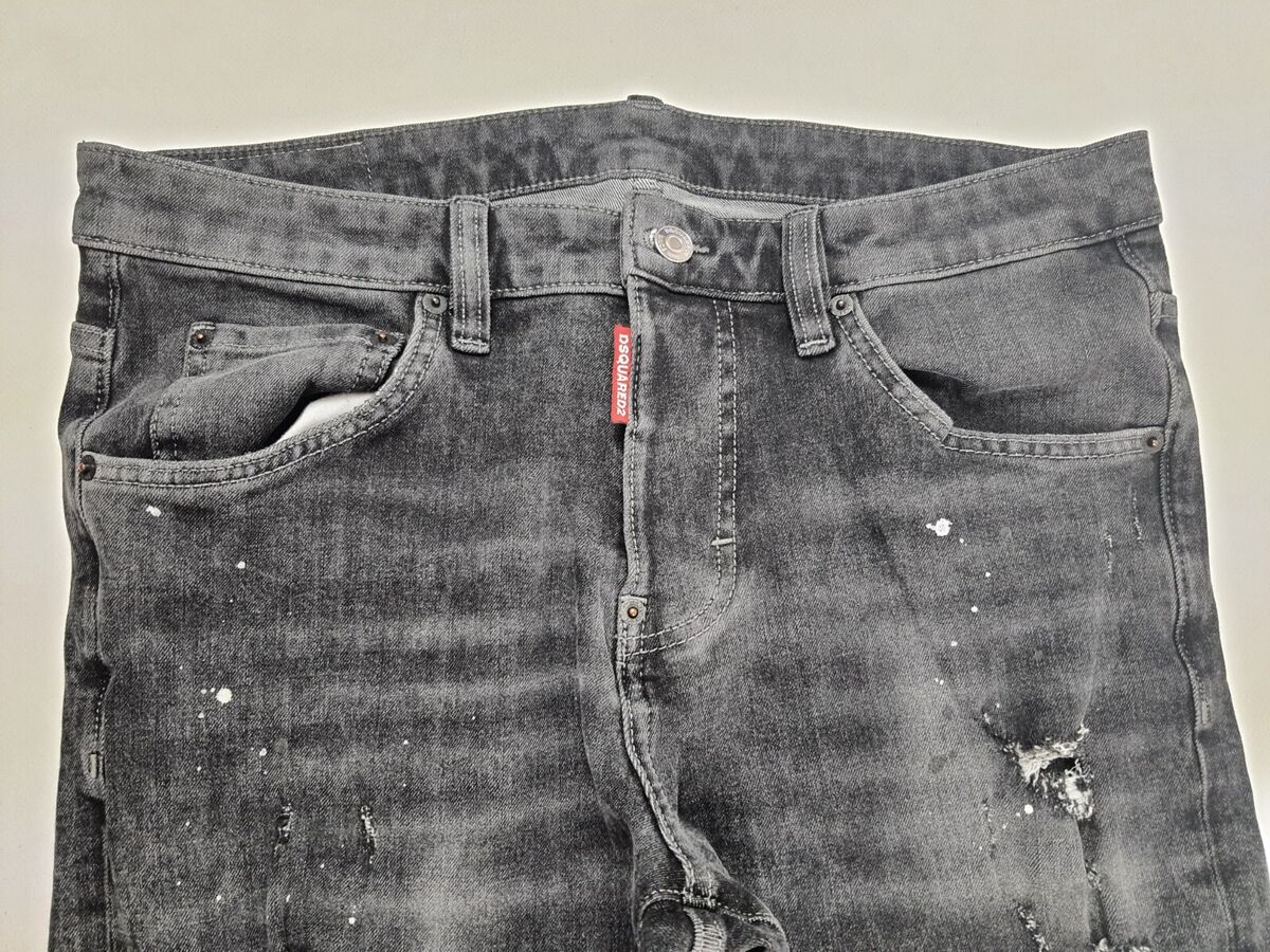 RARE! Dsquared2 x Ibrahimovic Men's gray Distressed Denim RARE! Dsquared2 x Ibrahimovic Men's gray Distressed Denim