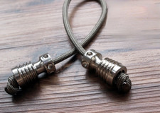 Begleri Knucklebone Fidget Toy Finger Skill Exercise Paracord Stress Worry Bead