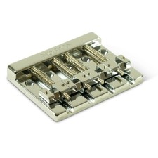 NEW Kluson High Mass 4-String Zinc Bass Bridge, Brass Saddles, CHROME, KHMBBS4 C