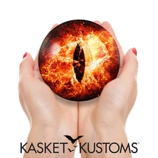 HUGE Red Fire Glass Eye - Extra Large Taxidermy Eyeball 80mm - 1pc - 147-80