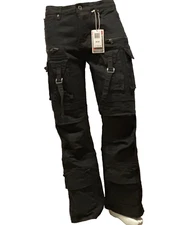 Men’s Bleeker Bleeker Relaxed Fit Jeans Utility Denim (Jet Black) Baggy D2543
