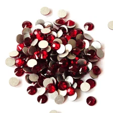 Dark Siam Glass Stones Flat Back Crystals Non Hotfix Nails Art Strass Rhinestone