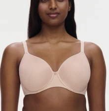 Chantelle 32D Comfort Chic Back Smoothing Bra 18JNV NWOT Nude