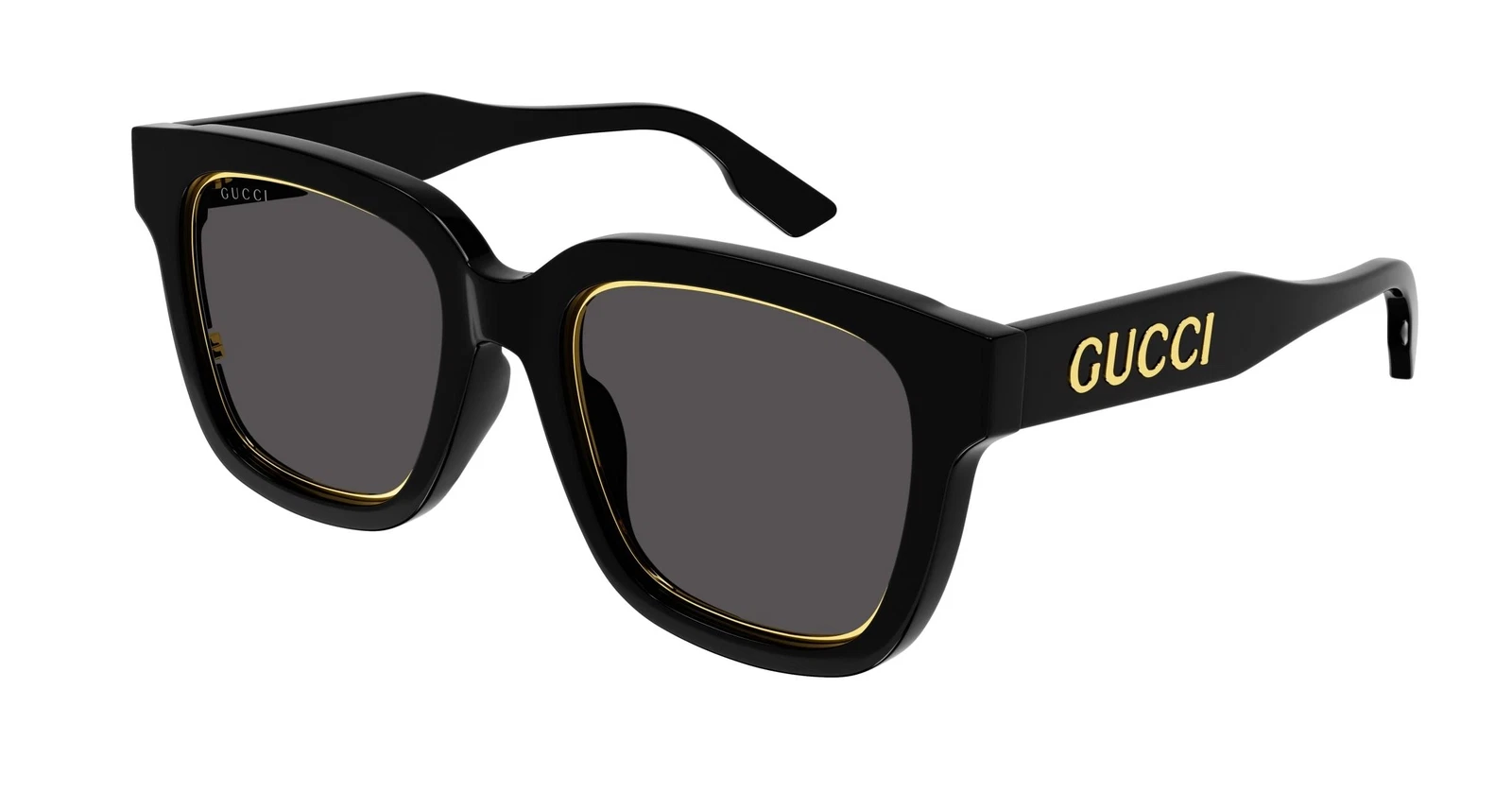 Gucci — NEW Gucci Gucci Logo GG 1136SA Sunglasses 001 Black 100% AUTHENTIC