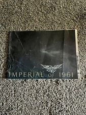 1961 Chrysler Imperial Original Sales Brochure Catalog LeBaron Crown Custom