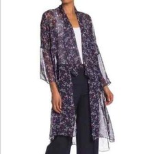 Vince Camuto Sheer Kimono In Port Royale One Size