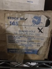 Universal Electric Stock# 165 Motor 1/4-1/5-1/6HP - 230V - 1050RPM GE 3572 3596
