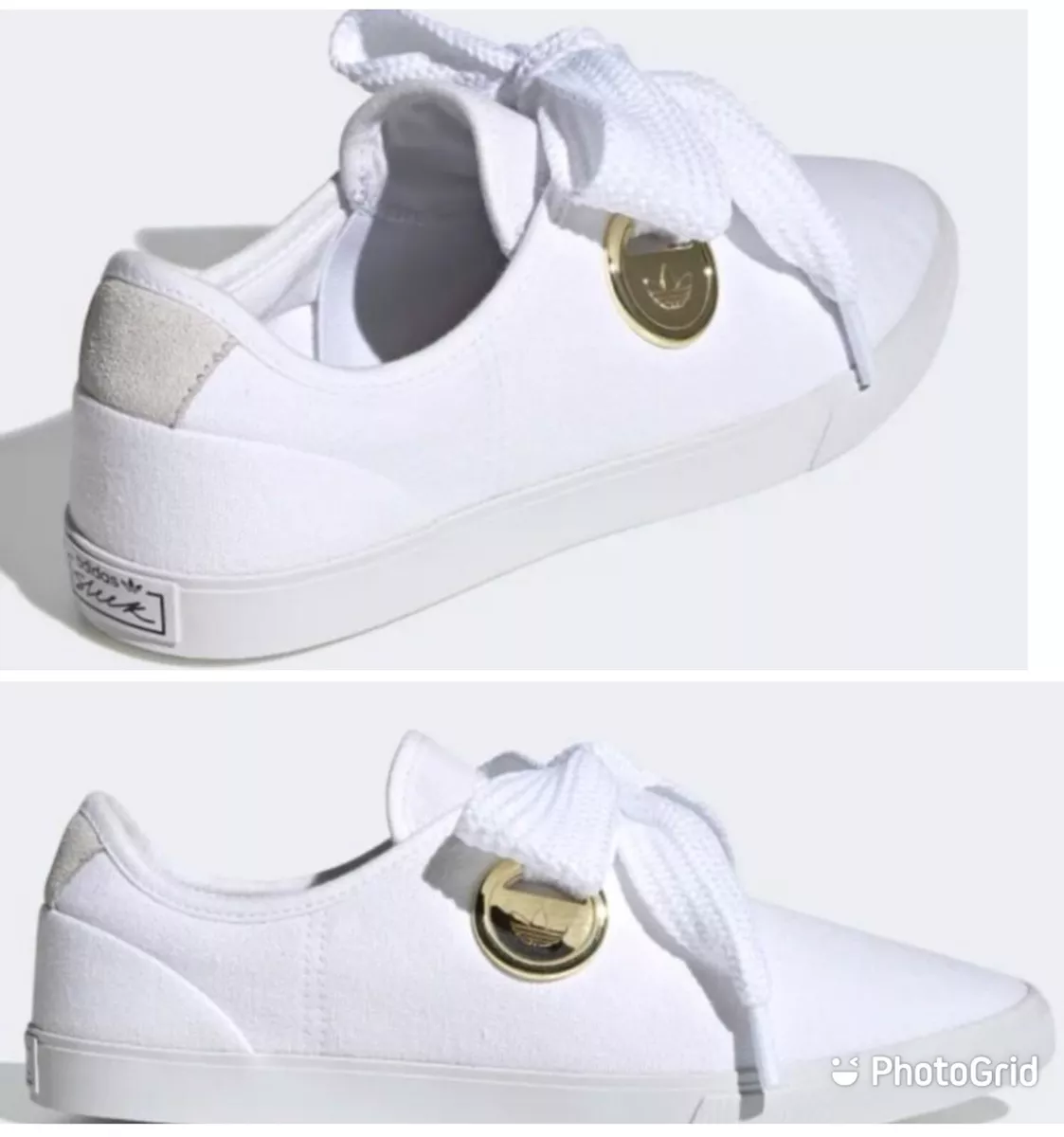 Adidas white cheap canvas shoes