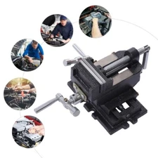 3" Cross Slide Vice 2 Way Drill Press Bench Vise Clamp Milling Woodwork Metal