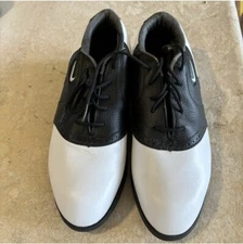 Vintage Nike Golf Air Golf Shoes Black and White Oxford Style NWOT
