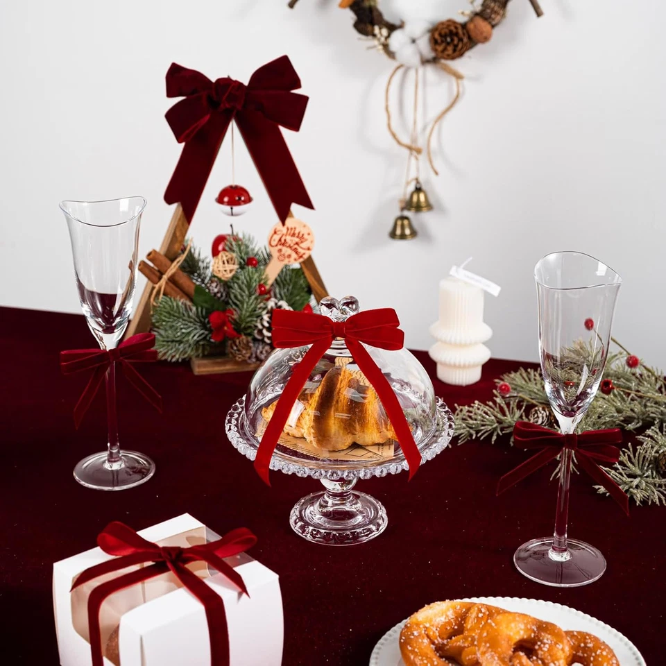 Red Velvet Ribbon 5/8 Inch X 25 Yards Spool Fabric for Velvet Chocker Valentine' - Image 3 of 4