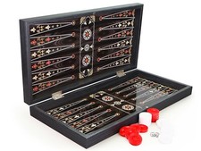 Orientalische BACKGAMMON TAVLA XXL Intarsien Look OTTOMAN INCI