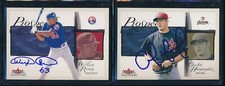lot 2002 Fleer Tradition Wilkin Ruan #443 #442 Carlos Hernandez signed autograph