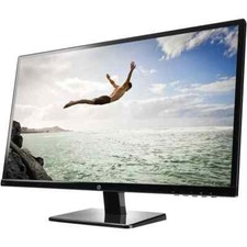HP DELL 27" LCD LED Widescreen Monitor DP DVI 1080p W/ STAND CABLE FHD
